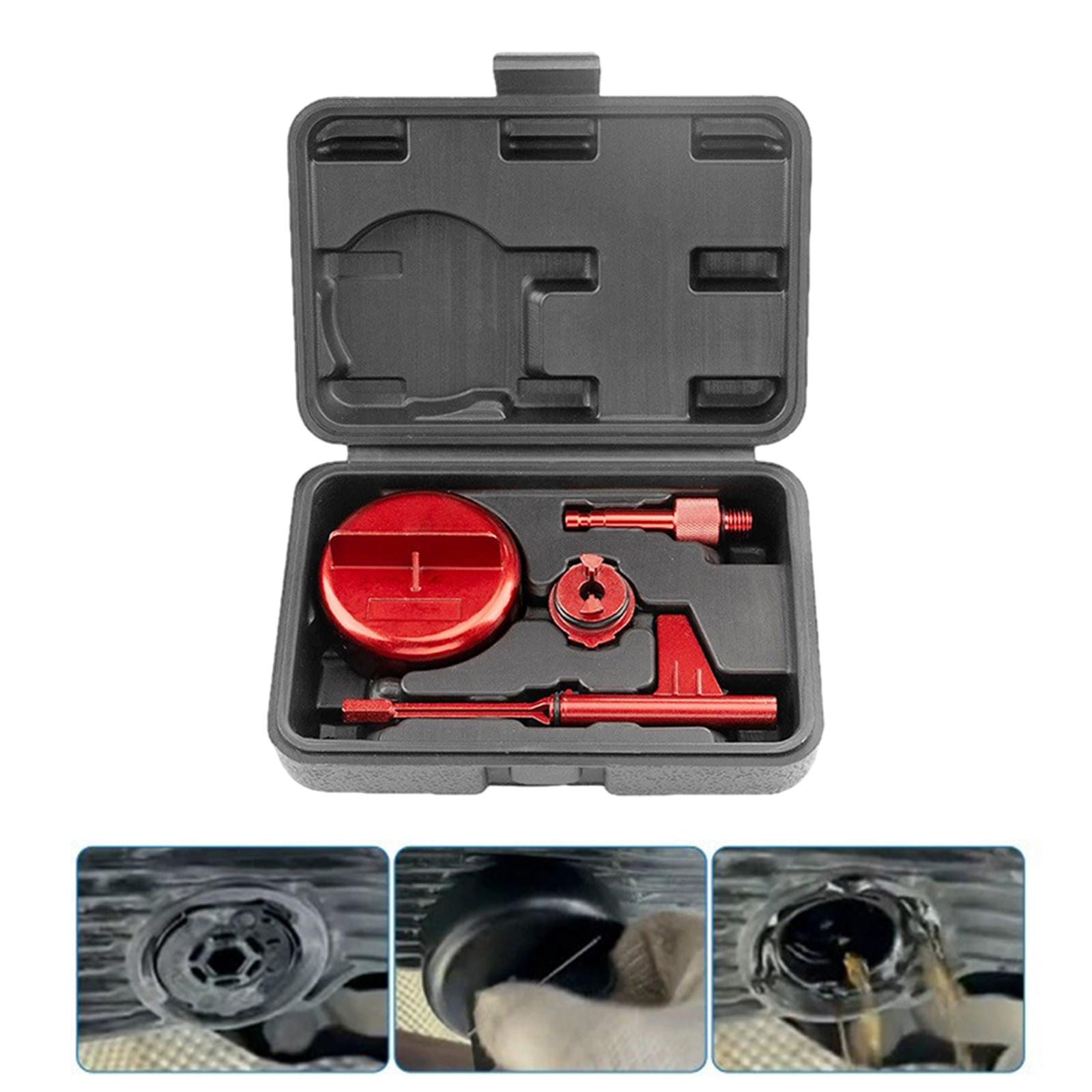 Drain Filler Kit - ชุดเครื่องมือเติมน้ำมันเกียร์แบบครบชุด ชุดอะแดปเตอร์ระบายน้ำมันประสิทธิภาพสูงสำหรับเติมน้ำมันเกียร์ 725 9 สปีด